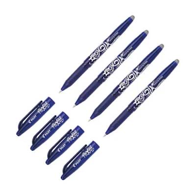 Afbeelding van Pilot Pen Frixion Balpen, uitwisbaar, 4 pennen, blauw