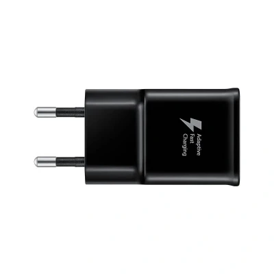 Afbeelding van Snellader Samsung 1 poort (USB A, Adaptive Fast Charging, 15W, USB C kabel, Zwart)