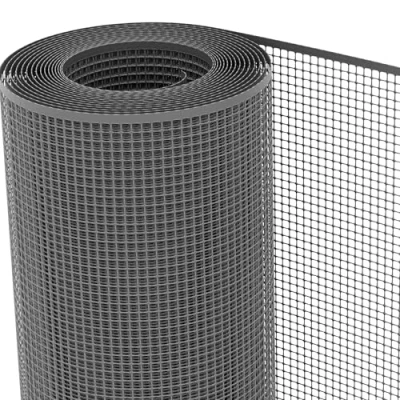Afbeelding van TENAX Kunststof net Quadra 10, antraciet, 1,00 x 30 m, multifunctioneel beschermingsnet voor balkons, terrassen, poorten en hekken
