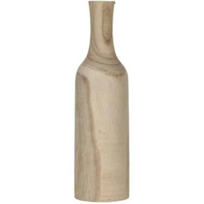 Afbeelding van Pia Vaas H47 x Ø13 cm Paulownia Hout Lichtbruin