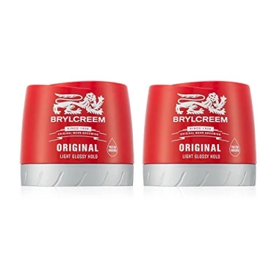 Afbeelding van Brylcreem Original Light Glossy Hold Hair Styling Cream Red Tube voor heren, 150 ml van