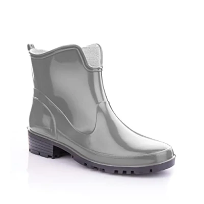 Afbeelding van LEMIGO Rubber Enkellaarzen Korte Regenlaarzen Elke (Grijs, EU systeem voor schoenmaten, Volwassene, Numeriek, Normaal, 40)