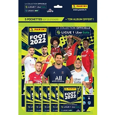 Afbeelding van Panini Sticker voetbal Ligue 1 2021 22 5 hoezen + album 004192SPCFGD