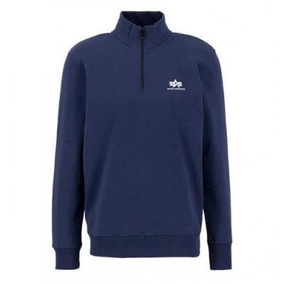 Afbeelding van Alpha Industries SL met halve rits voor heren Ultra Navy