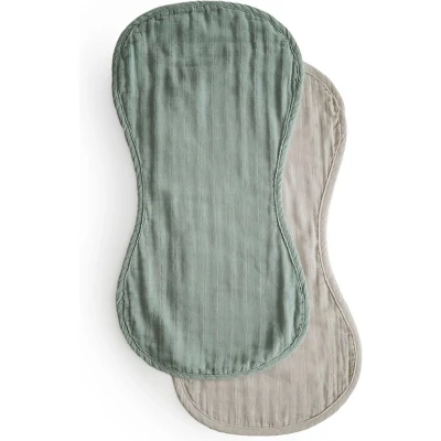 Afbeelding van Mushie Spuugdoeken (Set van 2) Roman Green/FogFog