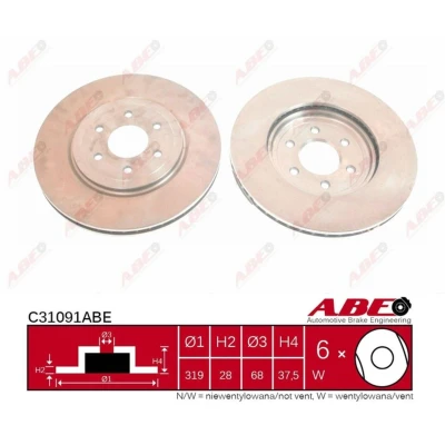 Afbeelding van ABE Remschijven C31091ABE