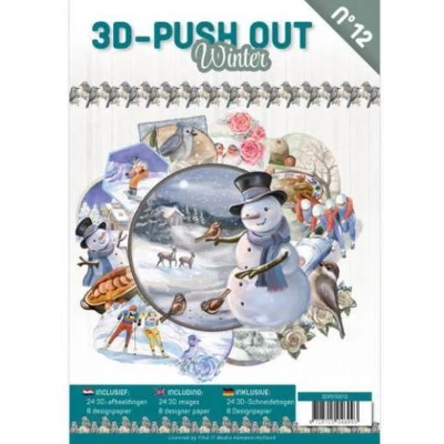Afbeelding van 3D Push Out Book Winter