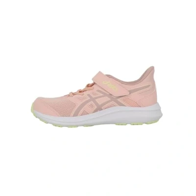 Afbeelding van Asics JOLT 4 Unisex Hardloopschoenen voor op de weg kinderen, Maat: 33.5, Breeze/neutral pink Textiel/ synthetisch