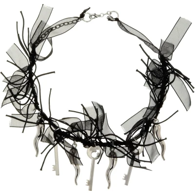 Afbeelding van Behave Zwarte ketting met hangers