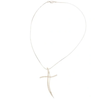 Afbeelding van Behave Dames ketting zilver kleur met hanger 50 cm