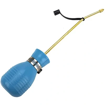 Afbeelding van SI FANG Ongediertebestrijding lamp sproeier poeder stofdoek, diatomeeënaarde bestrijdingsmiddelen applicator met lange koperen buis, tuin puffer stof/poeder dispenser voor insecten en plagen