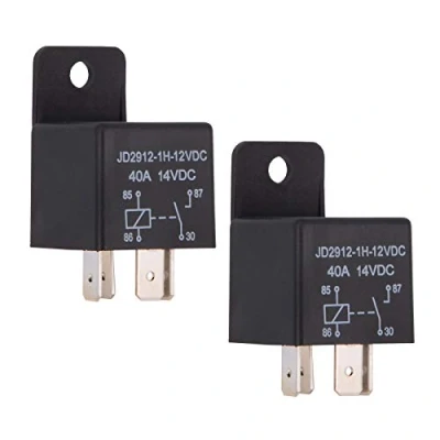 Afbeelding van Ehdis 2 stuks autorelais 12v 40 APM 4 pins relaisset Spst Modelnummer: JD2912 1H 12VDC 40A 14VDC, automatische schakelaars en starters