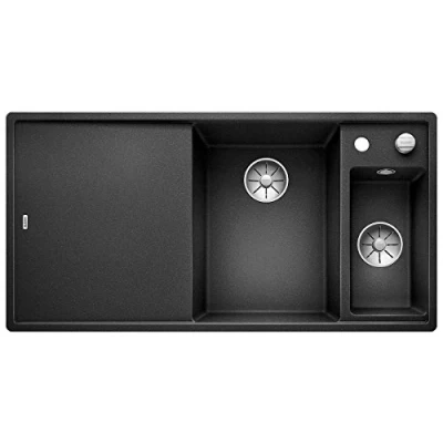 Afbeelding van Blanco Axia III 6 S F 1.5 spoelbak met spoeltafel in antraciet glazen snijplank 523489