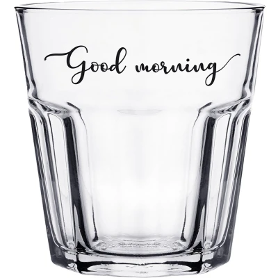 Afbeelding van Clayre &amp; Eef Waterglas 250 ml Glas Good morning Drinkbeker Transparant