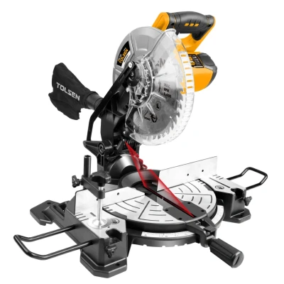 Afbeelding van Tolsen Afkortzaag Verstekzaag Combinatiezaagmachine 1800W