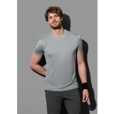 Afbeelding van Stedman Active Sports T For Men Zilvergrijs polyester Small Heren