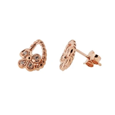 Afbeelding van Orphelia Oorbel Rose Zirconium Sterling Zilver 925