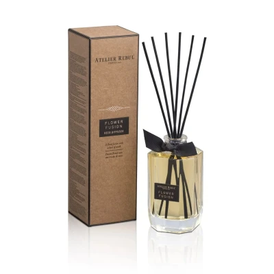 Afbeelding van Flower Fusion Geurstokjes (200ml) Atelier Rebul Bloemige Kamergeur Heerlijke Geurverspreider 8 tot 10 Weken Levensduur