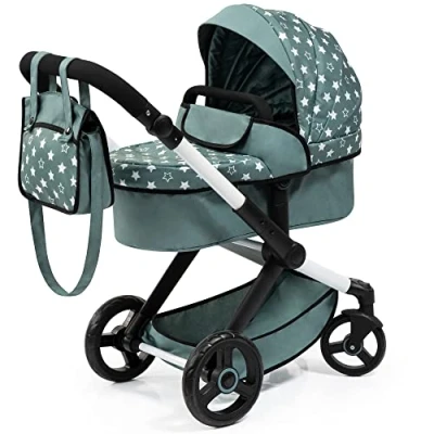 Afbeelding van Bayer Design 17058AA Combi Poppenwagen Xeo, wandelwagen, tas, in hoogte verstelbare, converteerbare