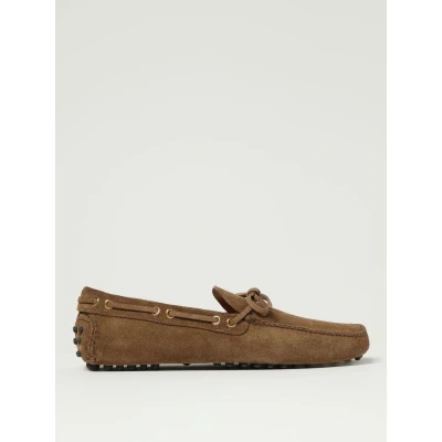 Afbeelding van Driving Loafers with Suede Leather Upper and Rubber Pebbled Outsole