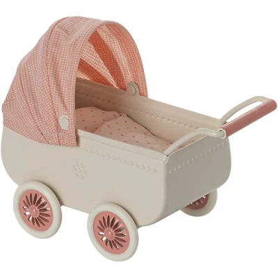 Afbeelding van Maileg poppenkinderwagen coral 9 cm