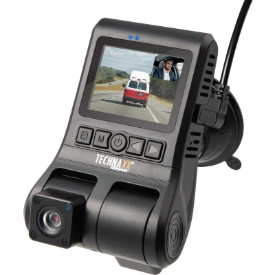 Afbeelding van Technaxx TX 185 Dashcam Kijkhoek horizontaal (max.): 120 5 V Display, Dualcamera, G sensor, Cabinecamera, Accu, Videoloop