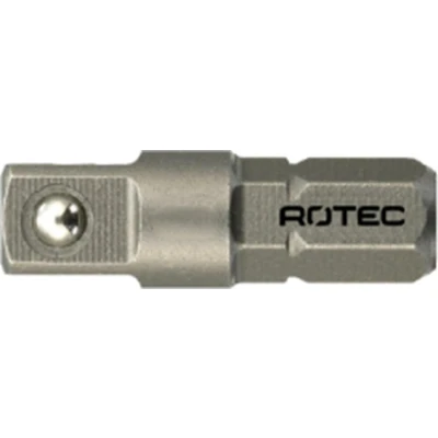 Afbeelding van Rotec Adapter 1/4&quot; Zeskant Vierkant Kogel 25mm (10)