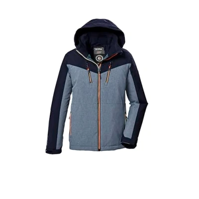 Afbeelding van killtec Jongens functionele jas met capuchon en sneeuwvanger KOW 373 BYS JCKT, blauwgrijs, 152, 42200 000