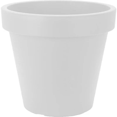 Afbeelding van Bloempot ek rond 50cm wit Nampook