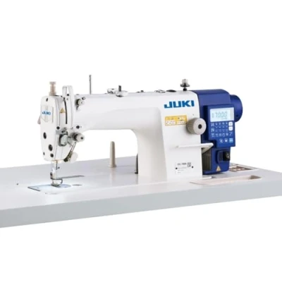 Afbeelding van Juki DDL 7000A industriële naaimachine, draadsnijder, volautomatisch, compleet (met tafel en frame)