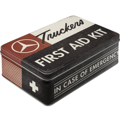 Afbeelding van Tinnen Blik Plat Daimler Truck First Aid Kit