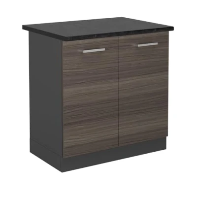 Afbeelding van Vicco Wastafelkast R Line, Edel grijs/Antraciet, 80 cm , WB Antraciet