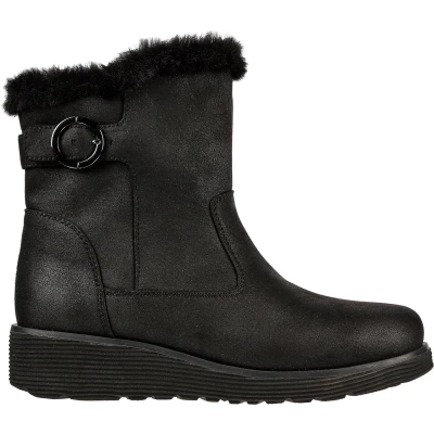 Afbeelding van Skechers Keepsakes Wedge Comfy Winter Dames Laarzen Zwart Maat 37