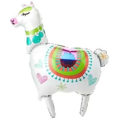 Afbeelding van AMSCAN Holografische lama aluminium ballon