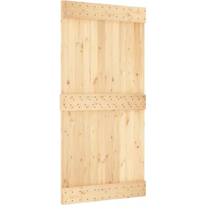 Afbeelding van vidaXL Deur NARVIK 100x210 cm massief grenenhout