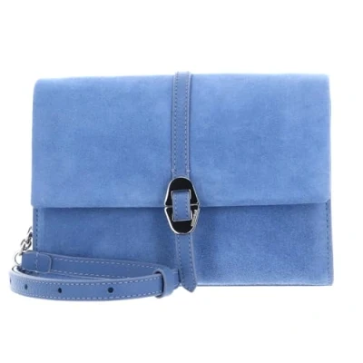 Afbeelding van COCCINELLE Leren Schoudertas Dorian Suede Mini Bag Azul / Blauw