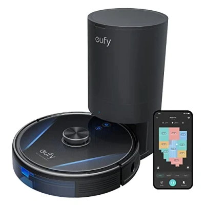 Afbeelding van eufy RoboVac LR30 Hybrid+ robotstofzuiger en dweil met cleaning station, iPath Laser Navigation, 3000Pa zuigkracht