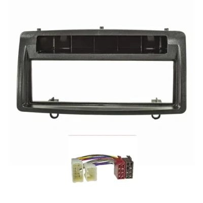 Afbeelding van tomzz Audio 2455 016 radio installatie frame Set geschikt voor Toyota Corolla e12 e120 jaar 2002 2007 zwart met adapter iso