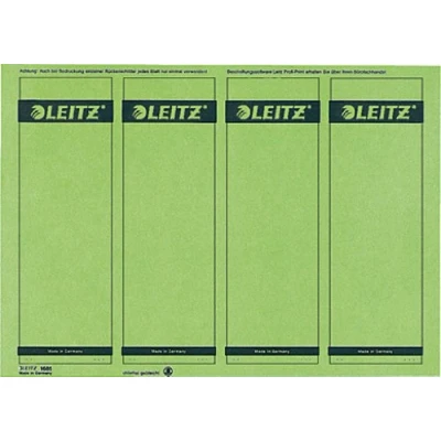 Afbeelding van Leitz Ordneretiketten 16852055 61.5 x 192 mm Papier Groen Permanent 100 stuk(s)