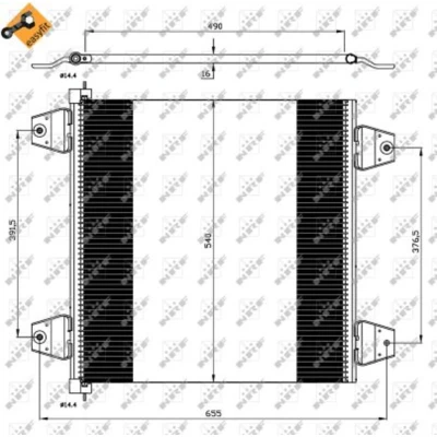 Afbeelding van NRF Airco condensor 35757