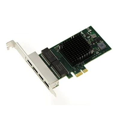Afbeelding van KALEA INFORMATIQUE PCIe x1 netwerkkaart 4 poorten RJ45 Quad LAN GIGABIT ethernet 10 100 1000 MB 1G BroadCom BCM5719 Low en High Profile