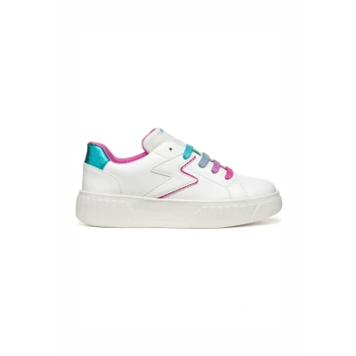 Afbeelding van Geox Mikiroshi Sneakers laag voor kinderen, Maat: 30, White multicolor Kunststof/ textiel