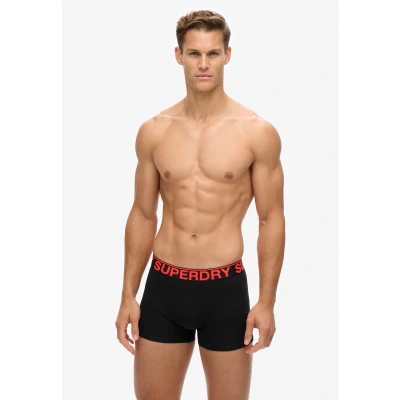 Afbeelding van Superdry BOXER DOUBLE PACK Heren Onderbroek Zwart/ Groen Maat S