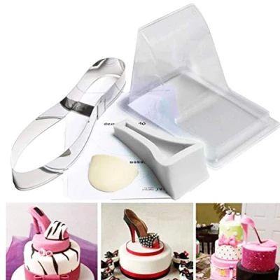 Afbeelding van PiniceCore Grote Maat Fondant Cake 3d Siliconen Stiletto Hoge Hak Mould Lady Schoen Mold Voor Bruiloft Decoratie Diy Bakvormen Gereedschap