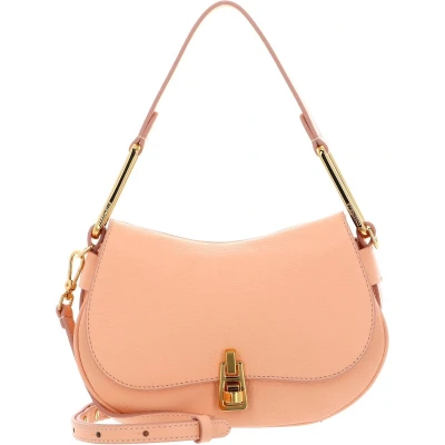 Afbeelding van COCCINELLE Leren Schoudertas Magie Soft Shoulderbag Grained Leather Sunrise Abrikoos