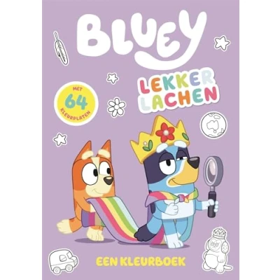 Afbeelding van Uitgeverij big balloon kleurboek bluey lekker lachen
