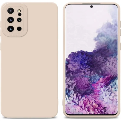 Afbeelding van Cadorabo Hoesje geschikt voor Samsung Galaxy S20 PLUS in FLUID CREAM Beschermhoes TPU silicone Cover Case