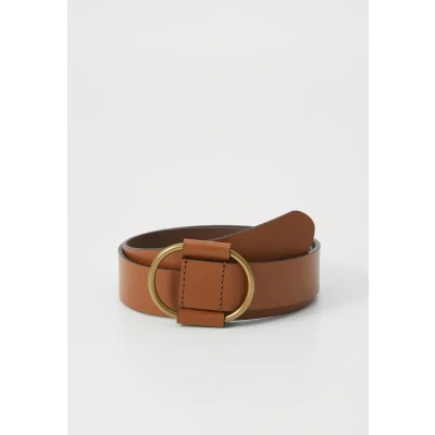 Afbeelding van PIECES leren riem PCPILJA cognac