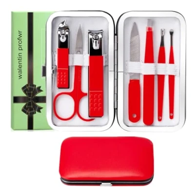 Afbeelding van Manicure set Rood 8st
