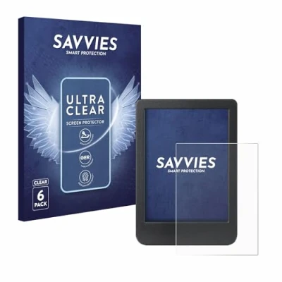 Afbeelding van Savvies Screenprotector voor Kobo Clara Colour Folie Beschermfolie transparant (6 Stuks)
